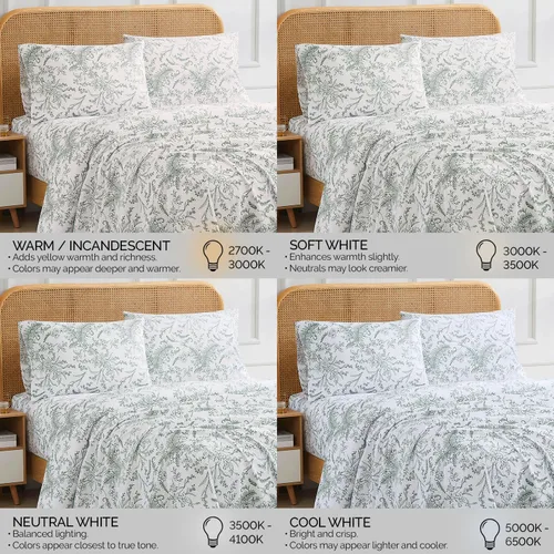 Vista 179 de Southshore Fine Living, Inc. Colección Winter Brush, juego de sábanas de 3 piezas para cama individual, sábana bajera con bolsillo profundo de 14