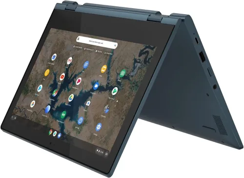 Vista 2 de Lenovo NB IP Flex 3 CB 11IGL05 N4020 4G 32G CRM, azul, 82BB0009US