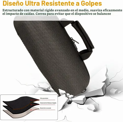 Vista 3 de Funda para altavoz Bluetooth JBL Xtreme 5, bolsa de almacenamiento de transporte de viaje para adaptador de cargador y accesorios