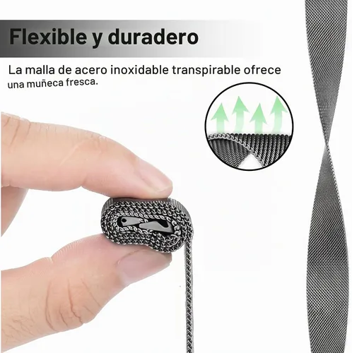 Vista 4 de Valkit - Correa compatible con Galaxy Watch Negro y Negro
