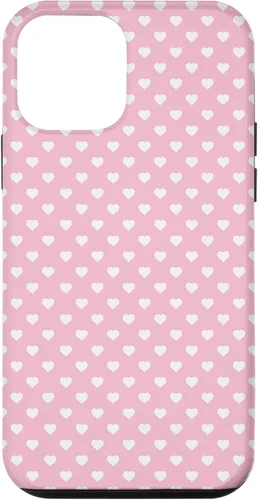 Vista 16 de Hearts Pattern Light Pink White Valentine Case for iPhone 17