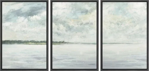 Vista 82 de NWT Juego de Arte de Pared de Lienzo Enmarcado Bosque Blanco y Negro Reflejo de Lago Paisaje Naturaleza Vida Silvestre Arte de Fotografía Rústico