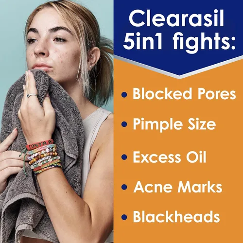 Vista 2 de Clearasil Stubborn Acne Control 5en1 Crema de Tratamiento Localizado, 1 oz