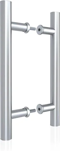 Vista 8 de JUBEST Manija de puerta de granero de 12 pulgadas, pasamanos de puerta corredera en forma de H de doble cara, manijas de puerta batiente