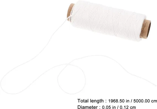 Vista 7 de Kichvoe Cordel de cocina 8 rollos de cuerda de algodón para panaderos, cuerda de algodón blanco, cuerda de cocción para atar carne, hacer