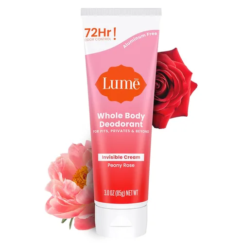 Vista 14 de Lume Desodorante para todo el cuerpo, tubo de crema invisible, control de olores de 72 horas, sin aluminio, sin bicarbonato de sodio, seguro