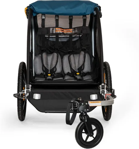 Vista 4 de Burley Encore X, remolque y cochecito para bicicleta para niños de 2 asientos