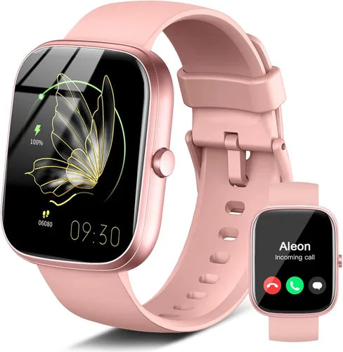 Vista 10 de Reloj inteligente para hombres y mujeres (respuesta/hacer llamadas), reloj inteligente con pantalla HD de 1.91 pulgadas, monitor de ritmo