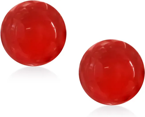 Vista 15 de Aretes grandes de plata de ley 925 con piedras preciosas naturales de 0.394 pulgadas para mujeres y adolescentes, variedad de piedras de nacimiento
