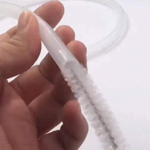Vista 6 de Cepillo para tubo de alimentación, cepillo de limpieza de botellas, limpiadores de tuberías pequeños para tubo de clavija de tubo, cepillos de paja