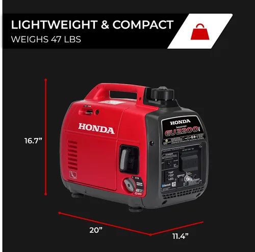 Vista 5 de Honda EU2200i Generador inversor de 2200 vatios (EU2200ITAN)