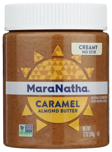 Vista 10 de MaraNatha Mantequilla cremosa de almendras de vainilla tostada, sin revuelta, tarro de 12 onzas