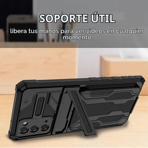 Vista 4 de [Usado] Asuwish Funda de teléfono para Samsung Galaxy Note 20 Glaxay Note20 5G con protector de pantalla de vidrio templado y soporte para tarjeta