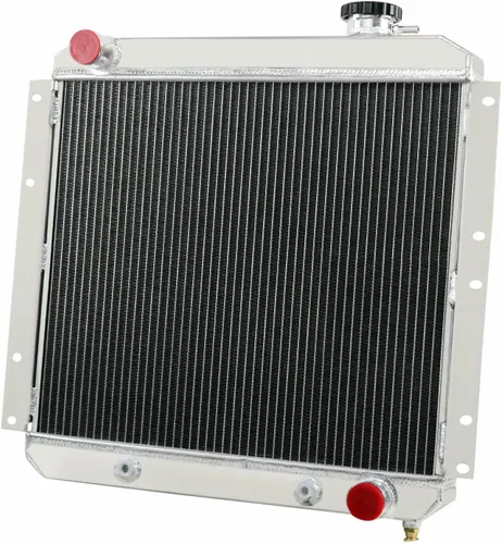 Vista 5 de Relé de ventilador de aluminio de 3 hileras para Toyota Land Cruiser FJ40 FJ45 Gasolina 1958-1984