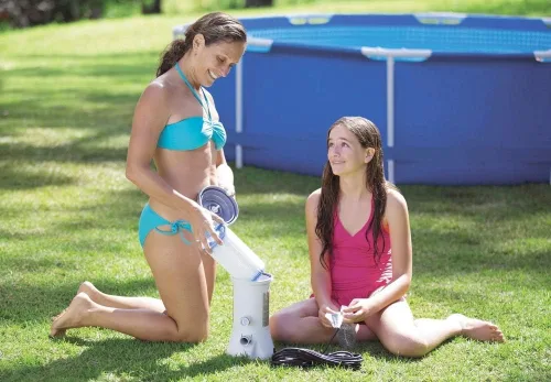Vista 2 de INTEX 29002E - Cartucho de filtro de piscina tipo A: para bombas de filtro INTEX, fácil de limpiar, papel Dacron, filtración eficiente, paquete