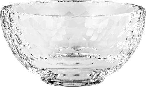 Vista 4 de Amlong Crystal Mini cuenco de cristal facetado transparente de 3 pulgadas