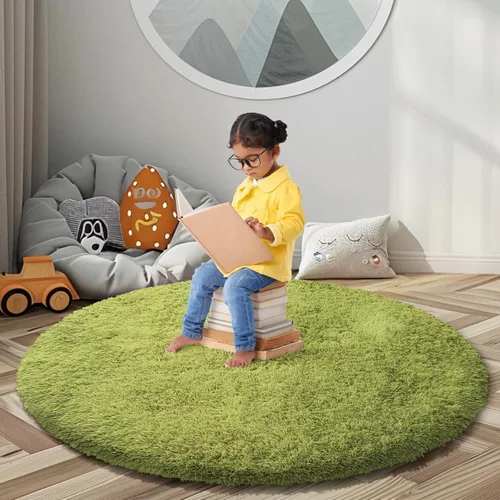 Vista 109 de Alfombras pequeñas de 2 x 3 pies, alfombra negra para dormitorio, alfombra moderna de pelo largo, alfombra pequeña, alfombra de noche esponjosa