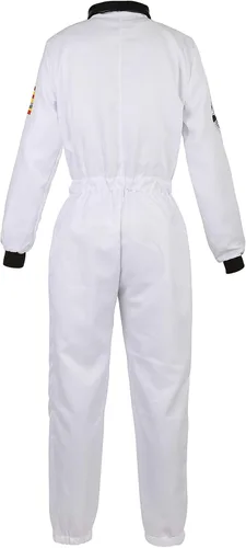 Vista 3 de Disfraz de astronauta para mujer, traje enterizo de piloto de la fuerza aérea, traje para fiesta de disfraces para Halloween