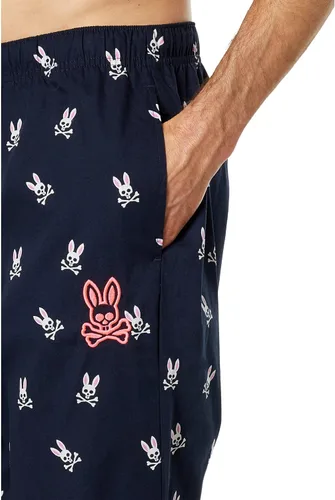 Vista 3 de Psycho Bunny Pantalones de popelina 100% algodón con estampado