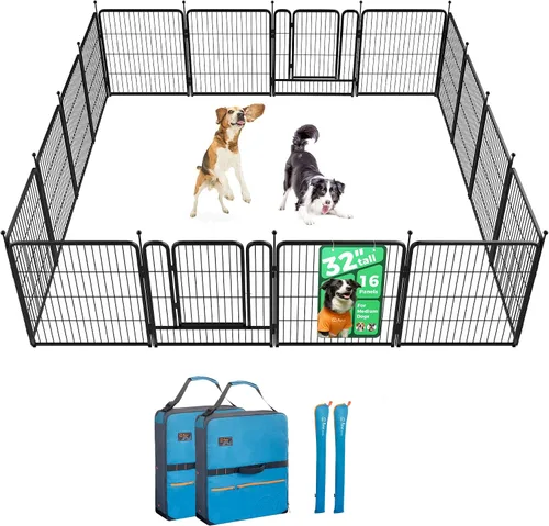 Vista 96 de FXW Rollick - Corralito para perros para patio, campamento con casa rodante, patentado, 24 pulgadas, 2 paneles Fácil instalación, resistente