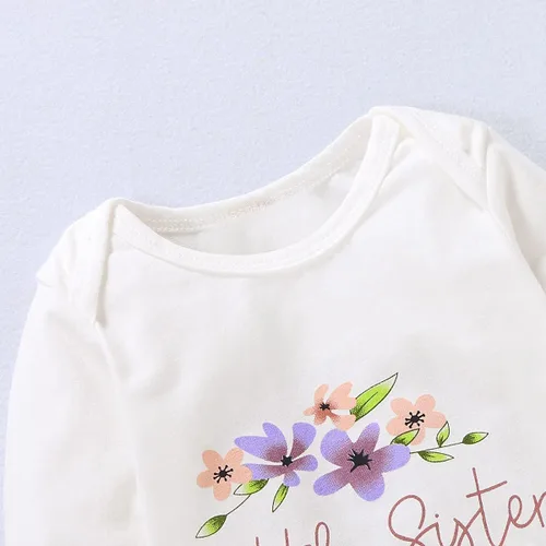 Vista 5 de Mono de manga larga con estampado floral para bebé o niña