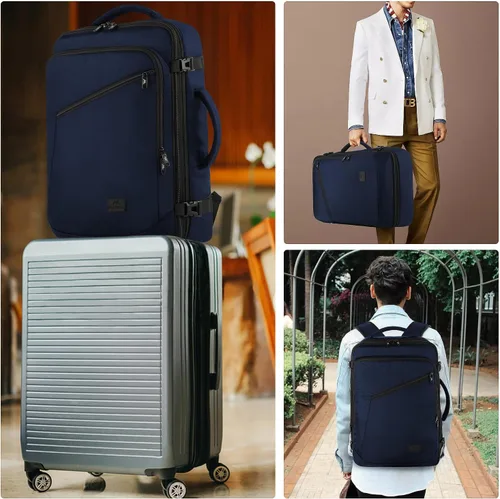 Vista 56 de MATEIN - Mochila de viaje extragrande de 10.56 galones, mochila de viaje ampliable apta para aerolíneas, para viajeros de fin de semana, hombres