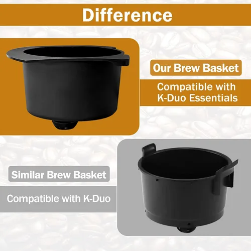 Vista 7 de Cesta de café de repuesto para cafetera K-Duo Essentials Gen 1 (5000) de una sola porción y jarra