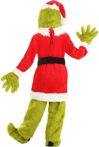 Vista 7 de elope The Grinch - Disfraz de Papá Noel abierto para niños