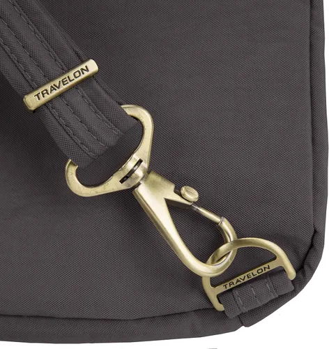 Vista 6 de Travelon Mochila delgada antirrobo de equipaje, Humo, talla única , Travelon Mochila delgada antirrobo Signature