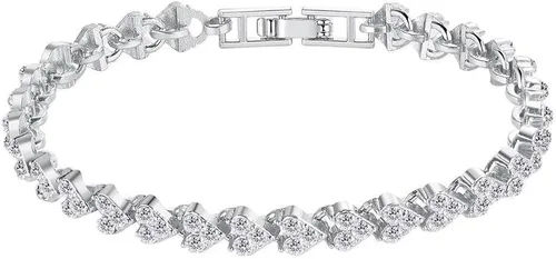 Vista 3 de ADSBIAOYE Reloj de pulsera de diamantes de lujo para mujer - Elegante correa de acero inoxidable hueco formal