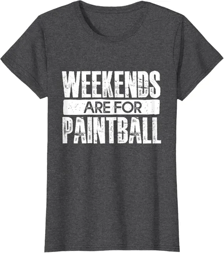 Vista 4 de Weekends Are For Paintball - Camiseta de paintballer, Negro