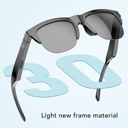 Vista 3 de Lentes de sol inteligentes, control táctil U V 400, gafas deportivas al aire libre, lentes de audio de dientes azules para hombres y mujeres