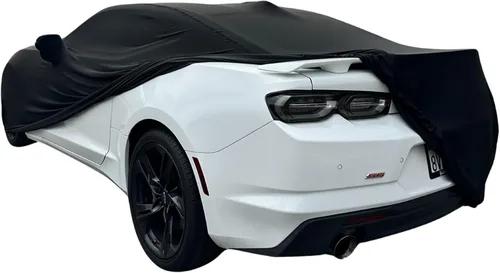 Vista 4 de Cubierta antipolvo para interior de automóvil compatible con Chevrolet Camaro S5, RS, ZL1, 2/28, LS, 1LT, 2LT, 3LT, LT1 (negro)