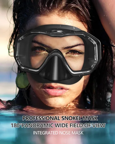 Vista 4 de WSTOO Adults Swim Goggles with Nose Cover to Prevent Water Inhaling, Anti-Fog Swimming Mask for Youth Men Women