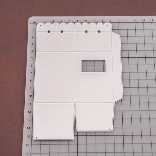 Vista 2 de Adies - Caja de leche 3D troquelada de metal, caja de regalo de caramelos, tarjetas de felicitación, troqueles de corte, plantillas de corte, álbum