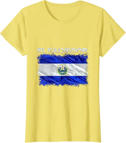 Vista 34 de Camiseta El Salvador, Negro