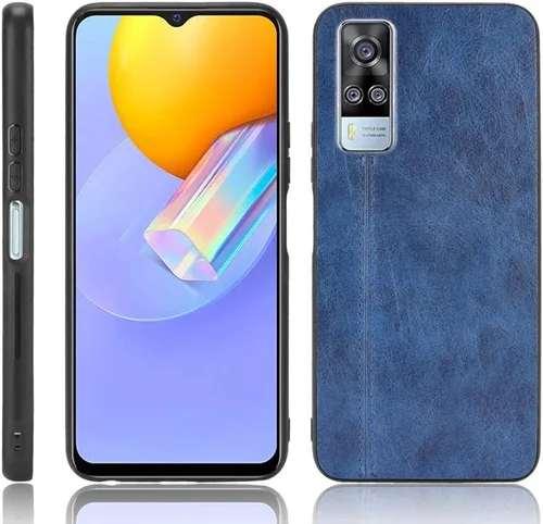 Vista 126 de Funda para Vivo iQOO Z1x 5G, funda para Vivo iQOO Z1x 5G Funda de piel sintética con funda 3 en 1, color azul