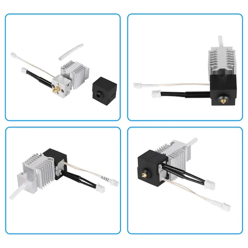 Vista 8 de Kit de hotend oficial Creality Ender 3 V3 SE, bloque calefactor de resistencia a alta temperatura de 260℃, kit de extrusor hot end ensamblado