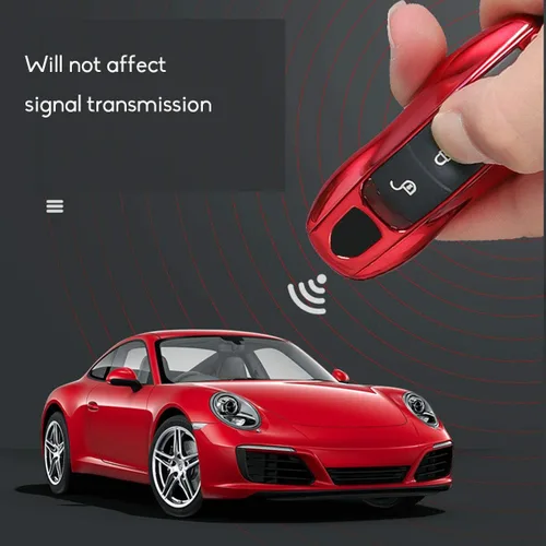 Vista 14 de Jaronx Funda compatible con llavero Porsche para Cayenne Panamera Macan 911