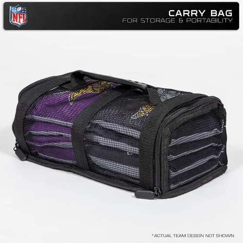 Vista 3 de Wild Sports - Bolsas de frijoles de doble cara de fútbol americano profesional de la NFL, 8 unidades, bolsas de lanzamiento de primera calidad