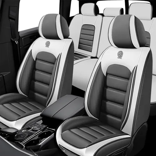 Vista 25 de 5 fundas de asiento para Mazda2 2011-2023, fundas de asiento de automóvil de cuero, impermeables, suaves, cómodas fundas de asiento de automóvil