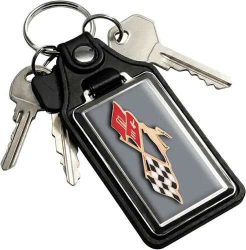 Vista 34 de Brotherhood Car Key Chain for Impala - Classic Models Keychain for Men and Oro olímpico - Guión de 1969