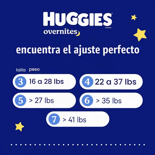 Vista 9 de Pañales Huggies Overnites talla 7, 60