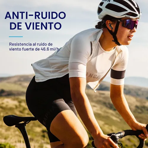 Vista 4 de QCY HT05 Auriculares inalámbricos con cancelación activa de ruido multimodo, llamadas mejoradas con IA con 6 micrófonos, ruido antiviento