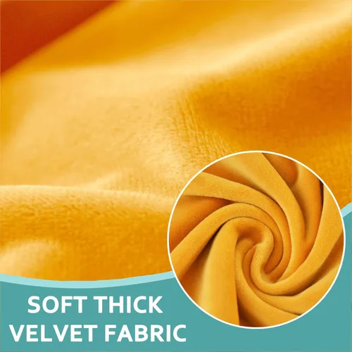 Vista 4 de Velvet Dining Chair Seat Covers, Stretch 2 Pack Seat Covers For Dining Room Chairs With Elastic Bottom Chair Seat Cover Seat Covers For Dining