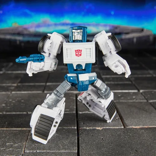Vista 6 de Transformers Age of the Primes Autobot Tailgate, Deluxe Class 5.25 pulgadas, figura de acción de conversión de robot, juguetes robot para mayores