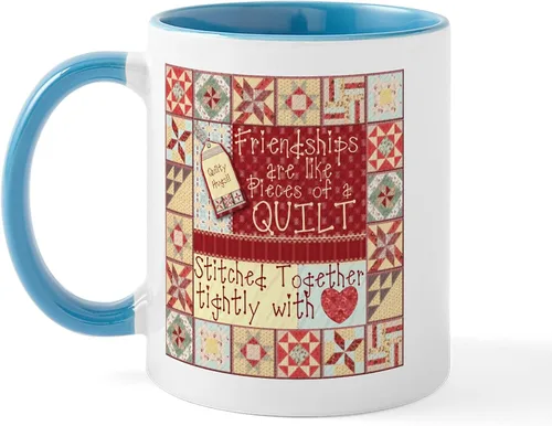Vista 8 de CafePress I'd Rather Be Quilting Mug Taza de café de cerámica de 11 oz (11.0 fl oz)