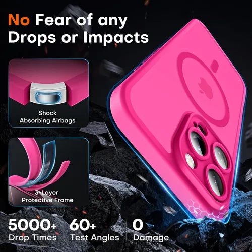 Vista 147 de TOCOL Funda para iPhone 11, compatible con Magsafe, protección completa de cámara, imanes integrados, protección contra caídas, funda translúcida