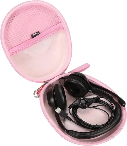 Vista 10 de Mchoi Funda rígida compatible con auriculares Logitech H390 / Logitech Zone 301 con cable, solo funda