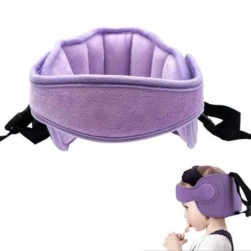 Vista 9 de Banda de apoyo para la cabeza del asiento de automóvil para bebé, cómodo soporte de almohada para cabeza y cuello, ajustable, alivio del cuello